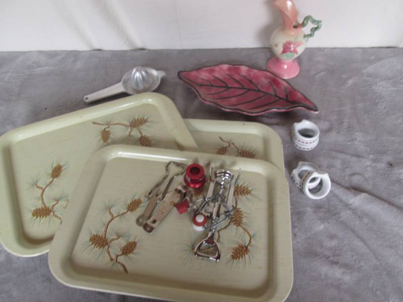 lot 157 image: Serving trays (7) juicer, and dco...