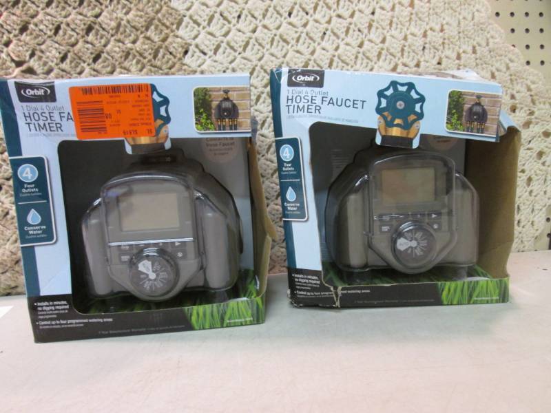 lot 28 image: Lot of 2 Orbit 4-Outlet Integrated ...