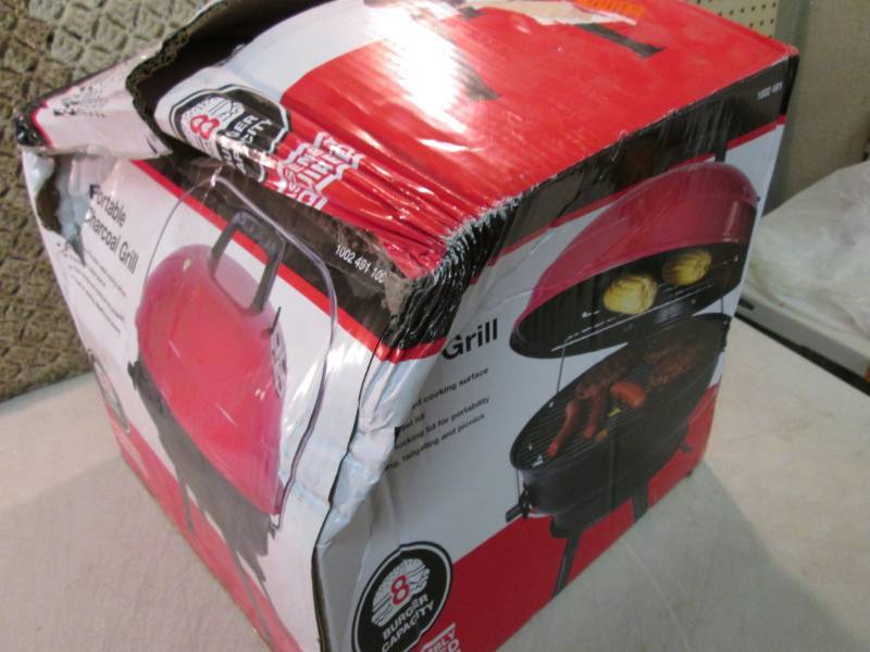 lot 34 image: 14 Portable Charcoal Grill in Red ...