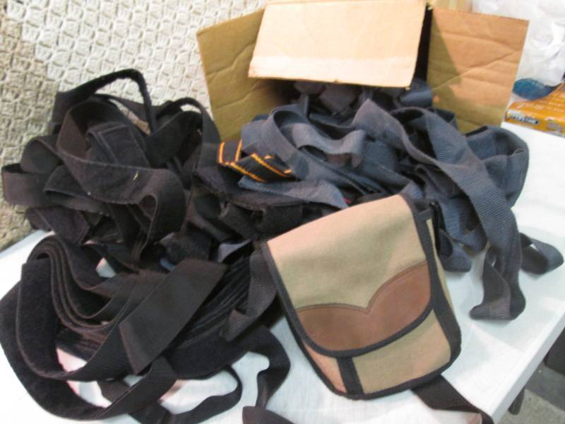 lot 58 image: Box Full of Assorted Straps with Ve...