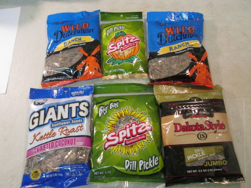 lot 74 image: Assorted Bags of Sunflower Seeds Et...