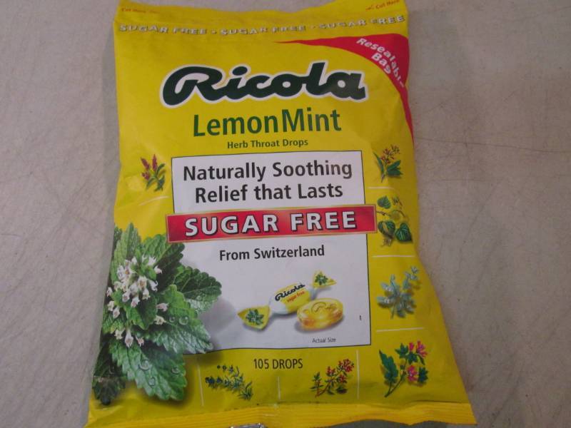lot 117 image: Large 105 Drops Bag of Ricola Lemon...