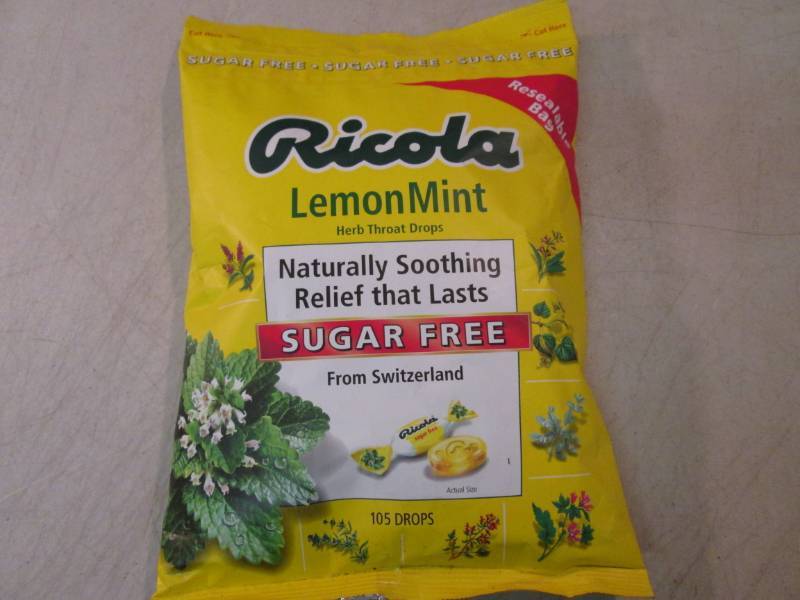 lot 118 image: Large 105 Drops Bag of Ricola Lemon...