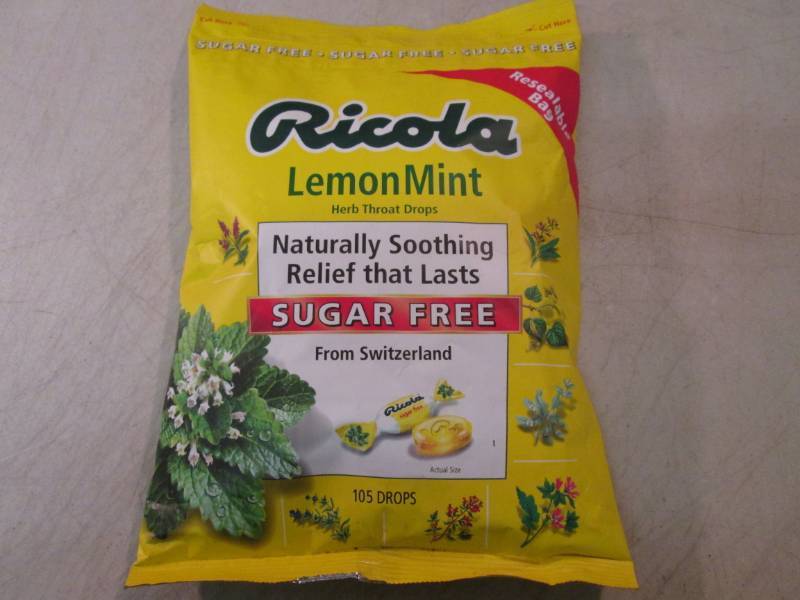 lot 119 image: Large 105 Drops Bag of Ricola Lemon...
