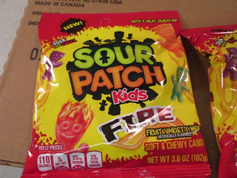 lot 146 image: Case of 12 Bags of Sour Patch Fire ...
