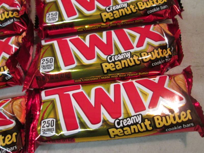 lot 167 image: 12 Twix Creamy Peanut Butter Candy ...