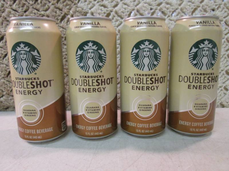 lot 178 image: 4 - 15 ounce Cans of Starbucks Vani...