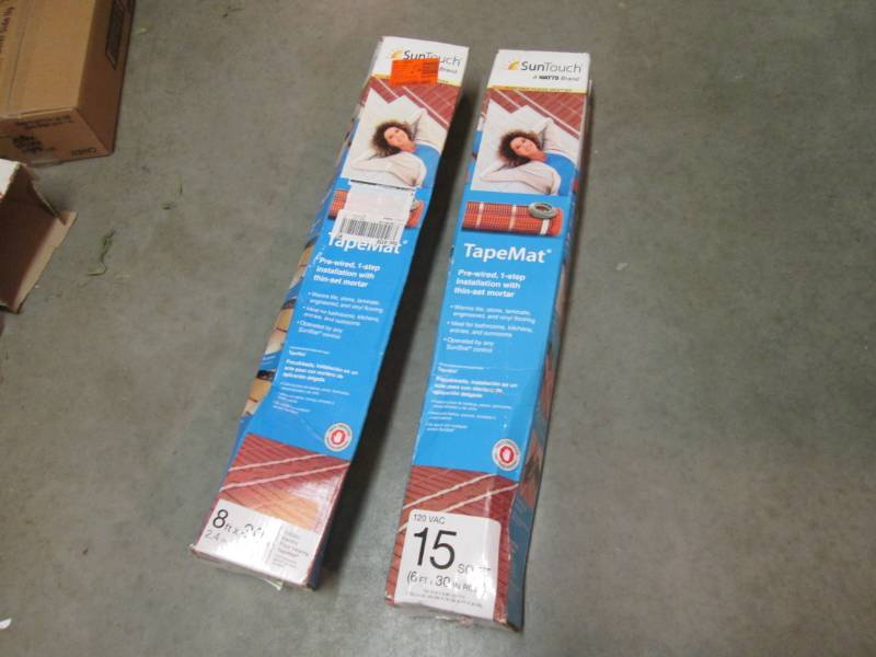 lot 188 image: 2 Boxes of Sun Touch TapeMat Electr...