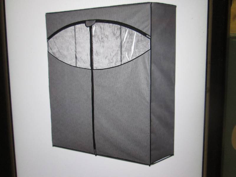 lot 190 image: Whitmor Gray Steel Freestanding Clo...