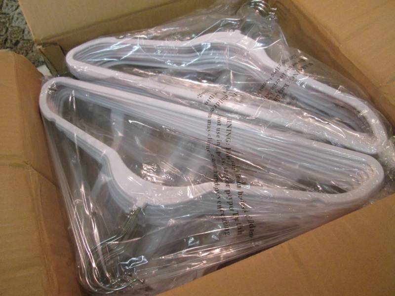 lot 232 image: 50-Pack of White Space Saving Suit ...