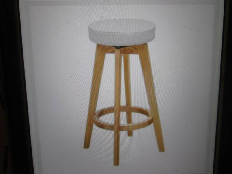 lot 251 image: Rex 26 White Natural Wood Modern C...