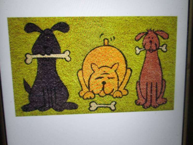 lot 252 image: Home & More Doggie Fun Door Mat 17...