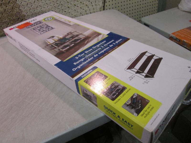 lot 259 image: Closet Maid 3-Tier Shoe Organizer i...