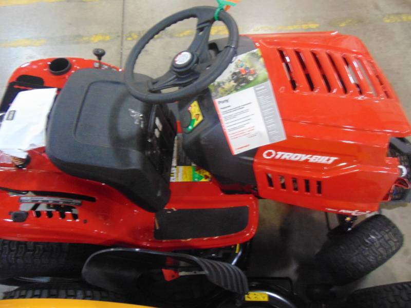 lot 352 image: Troy-bilt Horse 46 in. 20 HP V-Twin Automatic Drive Briggs & Stratton Gas Lawn Tractor Riding Mower with Mow in Reverse