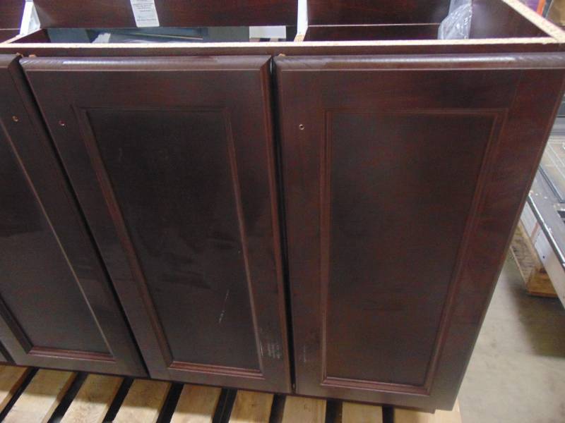 lot 370 image: Glacier Bay Vanity Pro All-In-One 48.5 in. W Vanity in Chestnut VP48P5-CN