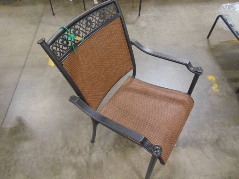 lot 397 image: Hampton Bay Niles Park Sling Patio Dining Chair S2-ADH04300