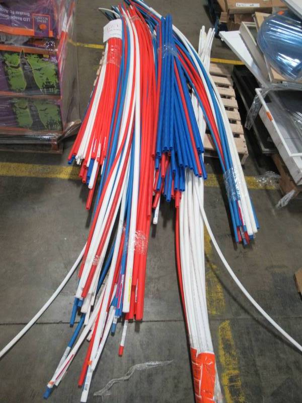 lot 39 image: Pallet of Apollo 12, 34 and 1 X 5 - 10. Red, White and Blue PEX Pipe For Potable Water Systems - NSF Certified