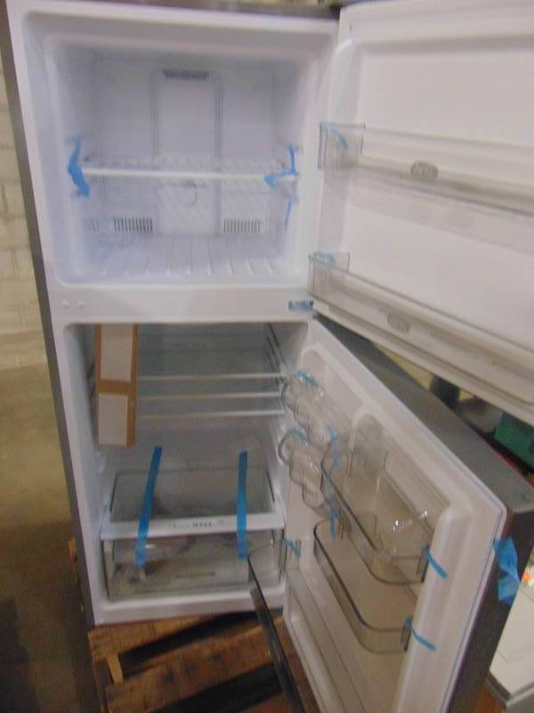 lot 405 image: Premium 7.1 cu. ft. Frost Free Top Freezer Refrigerator in Stainless Steel PRN7006HS