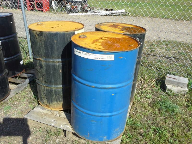 lot 4 image: Lot of (3) 55-Gallon Drums