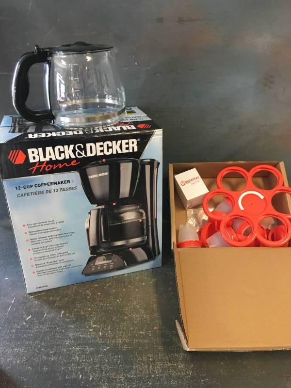 lot 37 image: Black & Decker Coffee Maker and More