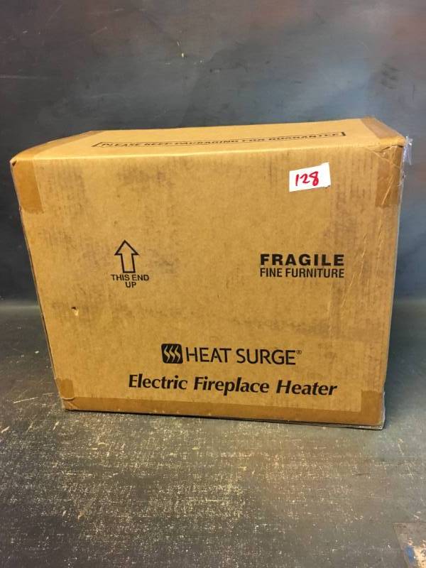 lot 128 image: Electric Fireplace Heater