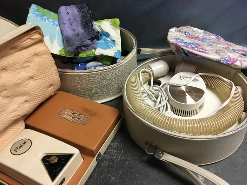 lot 144 image: Vintage Electric Hair Dryer, Scarves and More