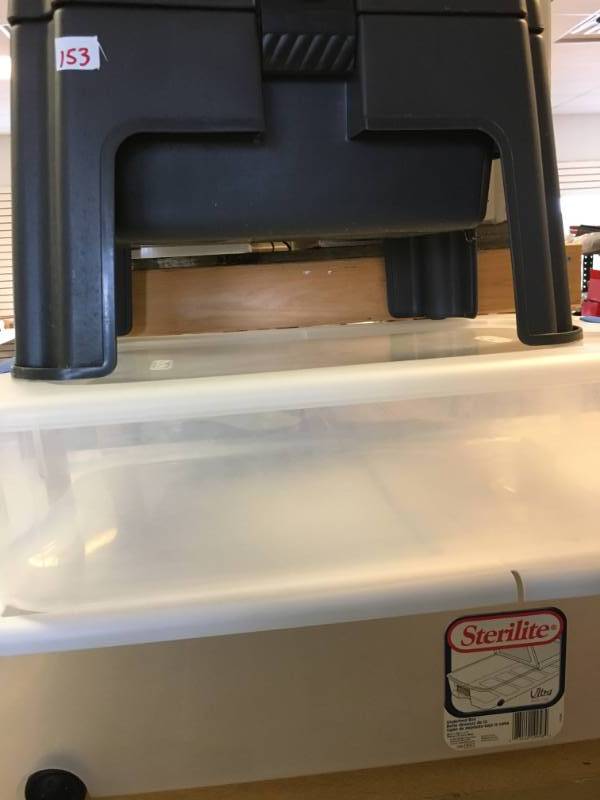 lot 153 image: Step Stool with Storage Bins