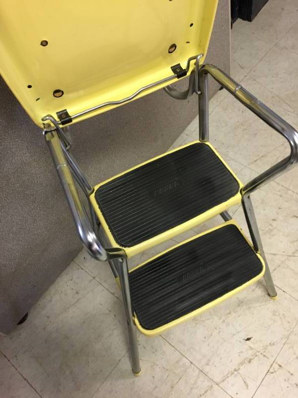 lot 155 image: Kitchen Chair with Step Stool