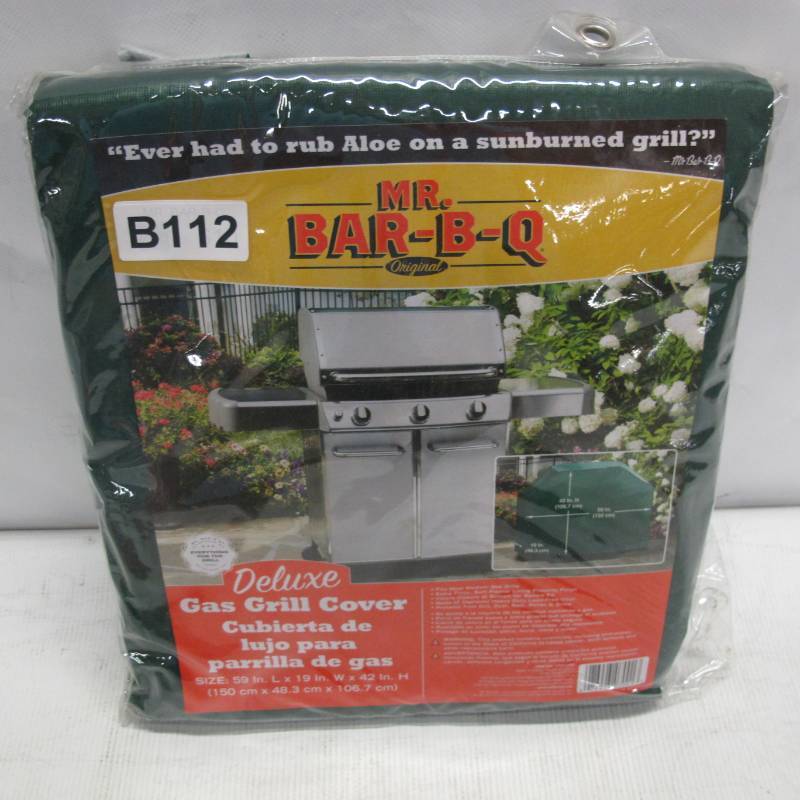 Mr. Bar-B-Q Deluxe Gas Grill Cover - Medium - Green