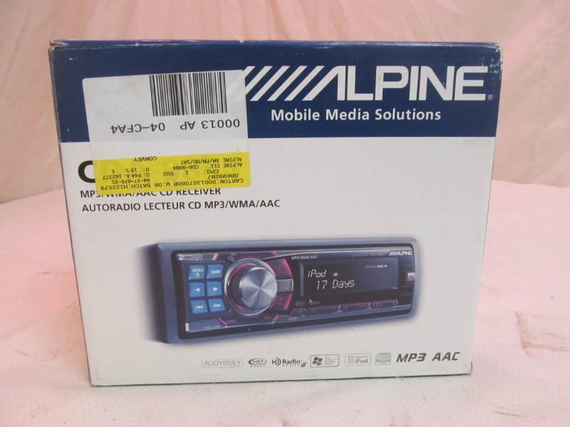 lot 82 image: Alpine CDA Variety Receiver