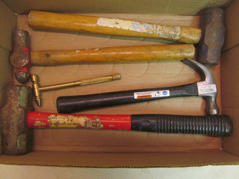 lot 130 image: Assortment of hammers