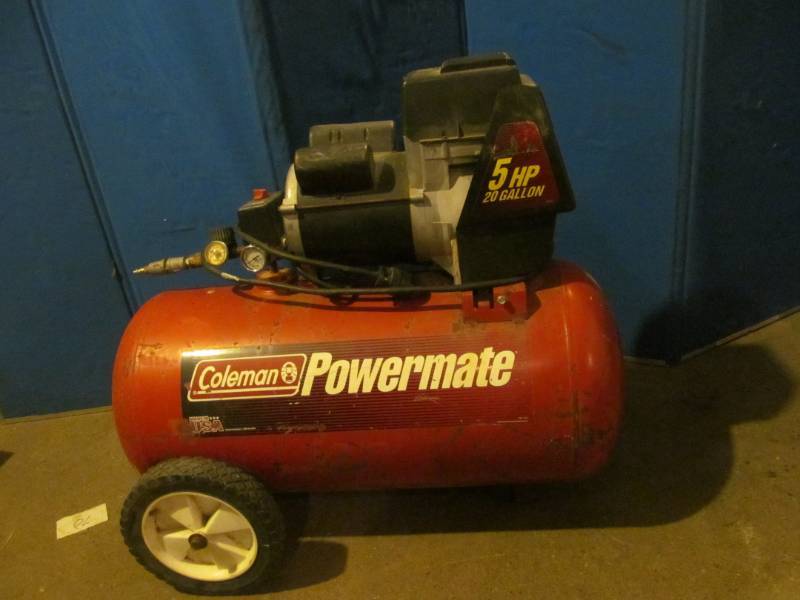 lot 175 image: Coleman 20 Gallon Air Compressor