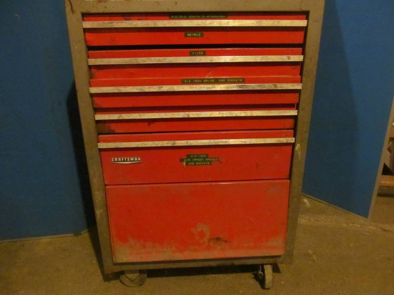 lot 185 image: Craftsman Troller Tool Cabinet