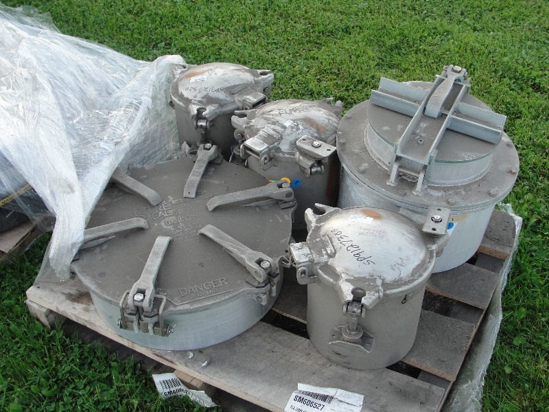 5- MISC. STAINLESS STEEL N ALUMINUM  MANWAY HATCHES