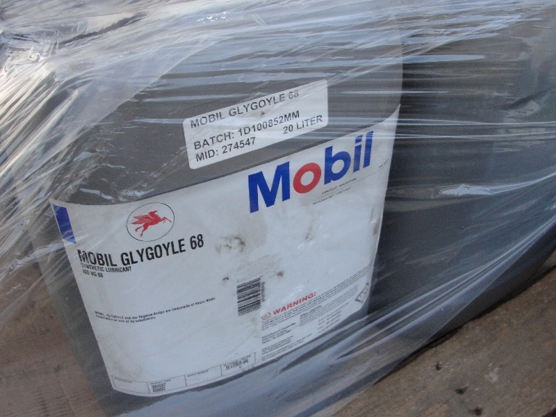 4- 5 GAL. JUGS MOBIL GLYGOYLE SYNETHETIC FLUID, 3 HOT BLOWER HOSE