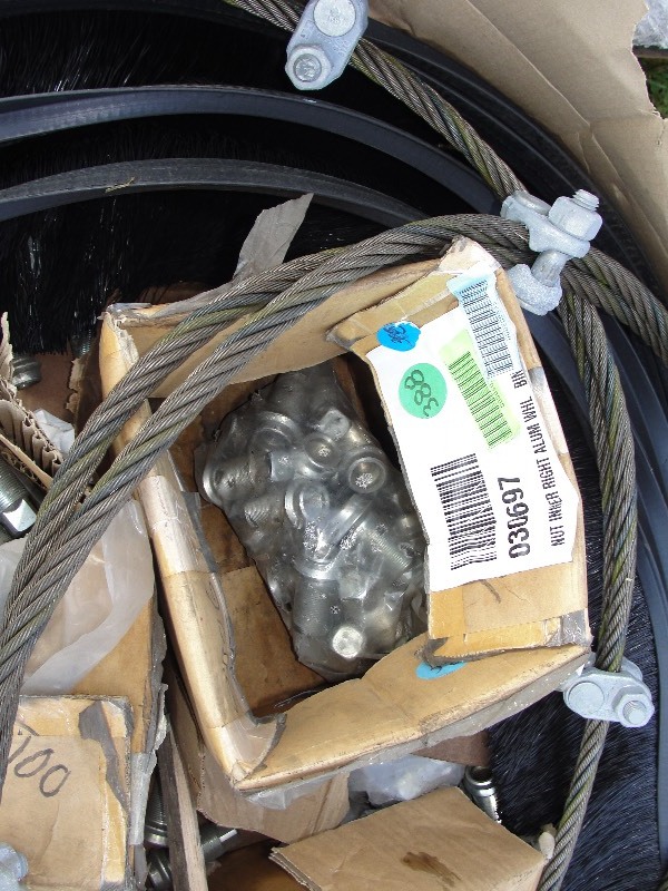 LUG BOLTS, CABLE SWINGS, RAIN GAURDS