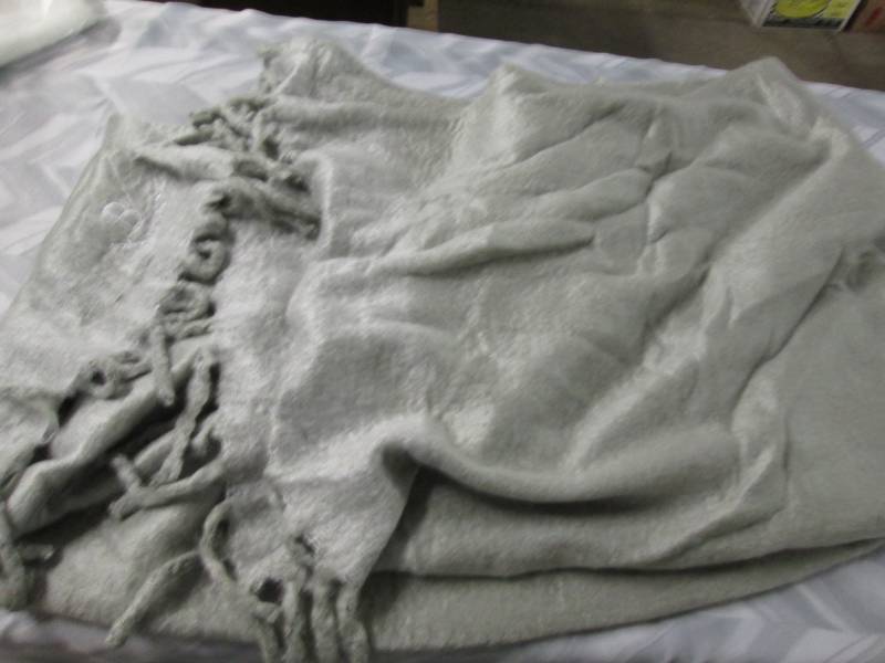 lot 1 image: New Pottery Barn Throw Blanket- Mon...