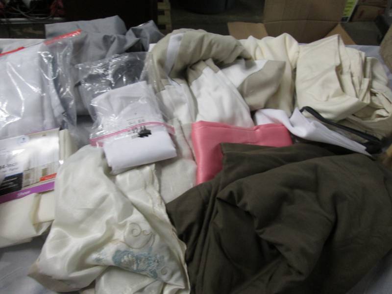 lot 17 image: Assorted Curtain Panels, Sheers, Sh...