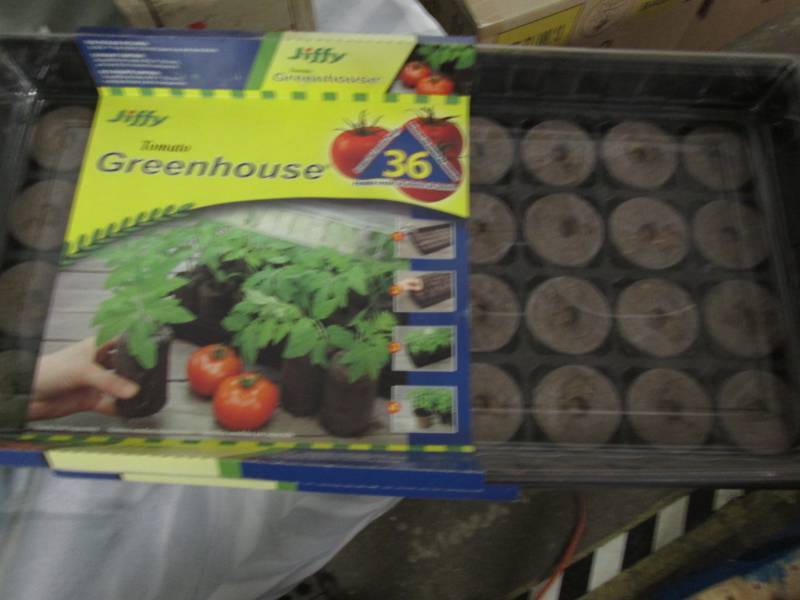 lot 51 image: 2- 36pk Jiffy Tomato GreenHouses Re...