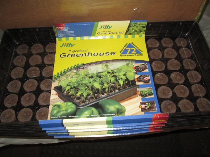 lot 55 image: 5- 72pk Jiffy Professional Greenhou...