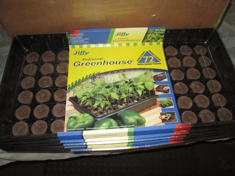 lot 58 image: 5- 72pk Jiffy Professional Greenhou...
