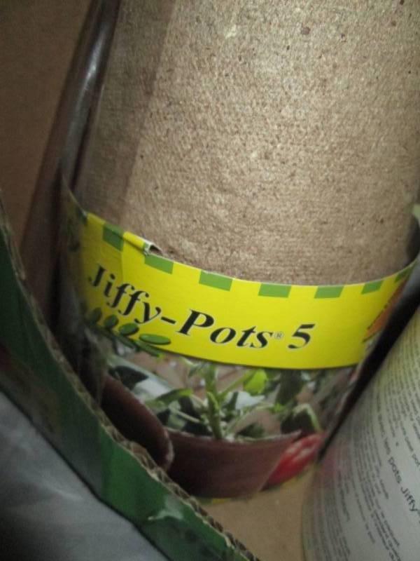 lot 67 image: Box of 14-6pk Jiffy 5 inch Peat Pot...