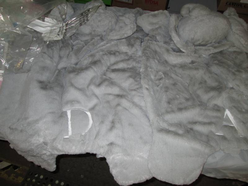 lot 73 image: 2 Plush Elephant Mats Monogrammed w...