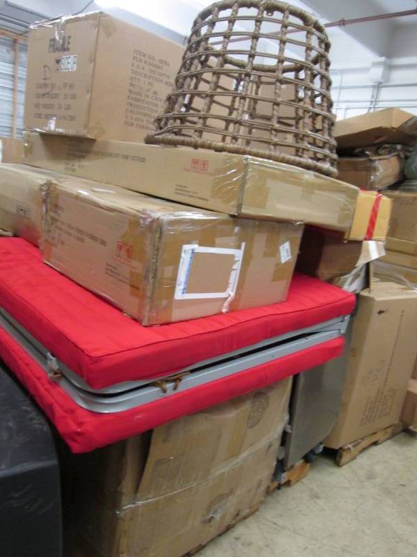 lot 104 image: Pallet of Furniture Damaged or Mis...