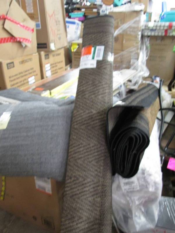 lot 123 image: Hampton Bay Border Black Brown 5 ft...