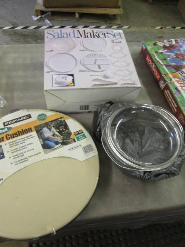 lot 185 image: Kneeler Cushion, Glass Casserole, S...