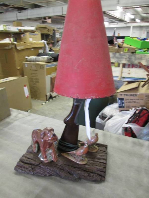 lot 192 image: Hand Made Lamp  50 yrs old, Made w...