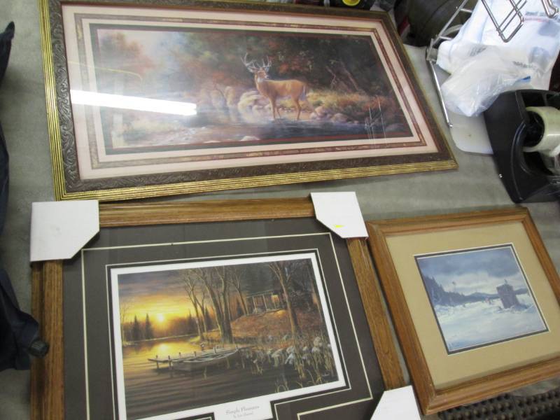 lot 196 image: 3 Wall Prints including Jim Hansel...