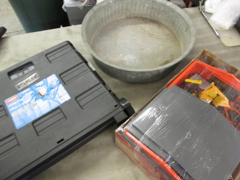 lot 199 image: Galvanized Tray, Construction Play ...