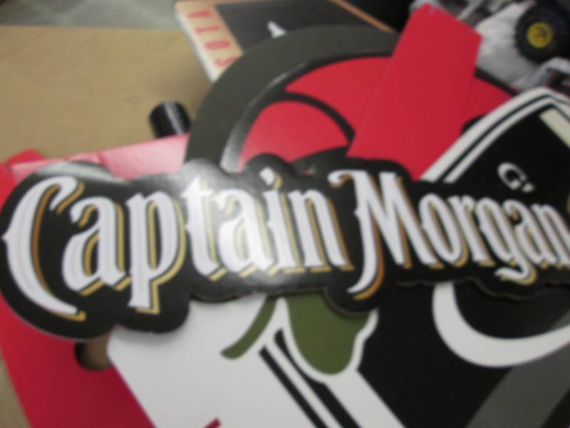 lot 201 image: Captain Morgan & Guiness Displays...